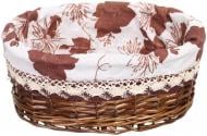 Кошик плетений з текстилем Tony Bridge Basket 34x26x14 см HQE18-4CD-4