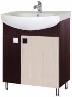 Тумба напольная Мойдодыр Домино-70-Ф плюс с умывальником Руно 70