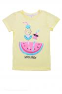 Футболка для девочек Luna Kids с принтом Super Fresh р.110 ваниль Футболка для девочек Luna Kids с принтом Super Fresh р.110 ваниль