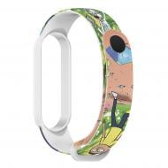 Ремешок для фитнес-браслета Armorstandart RM для Xiaomi Mi Band 6/5 Cartoon White (ARM59272)