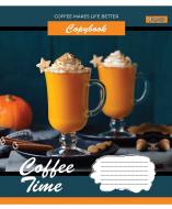 Тетрадь школьная 48 листов линия 1В Coffee Time (765471) 1 вересня