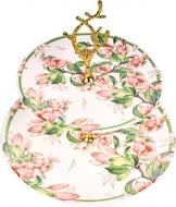 Блюдо двухъярусное Lefard Pink Blossom 19/26 см 769-098