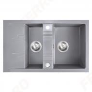 Мийка для кухні Ferro Mezzo II DRGM3/48/79GA сірий