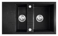 Мийка для кухні Ferro Mezzo II 79x48 см графіт shine (DRGM3/48/79HA)