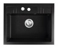 Мийка для кухні Ferro Mezzo II однокамерна 58x48 см, графіт