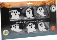 Наклейка Koopman гелловин на окна Призраки светодиод на батарейках 2 ассорт. 348901030