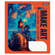 Тетрадь школьная 48 листов линия Make art (766725) 1 вересня