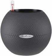 Вазон пластиковый Lechuza Puro Color 20 круглый 1,2 л темно-серый (13360)