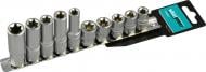 Набір головок Whirlpower 1/4"DR E5-E10 10 шт. 23360
