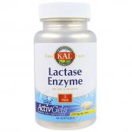 Лактаза Lactase Enzyme KAL 250 мг 60 гелевих капсул