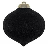 Елочная игрушка MIS LT Волчок 10 см черный