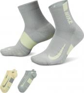 Носки Nike MULTIPLIER RUNNING NO SHOW SOCKS (2 PAIRS) SX7554-938 р.42-46 разноцветный 2 пари шт.