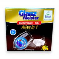 Таблетки для ПММ GLANZ MEISTER Alles in 1 17 шт. 0,272 кг