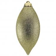 Ялинкова іграшка Овал великий 15 см золото