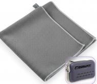 Полотенце спортивное из микрофибры 50x90 см серый EasyFit Полотенце спортивное из микрофибры 50x90 см серый EasyFit