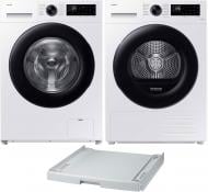 Пральна машина Samsung WW10FG5U3EAELE + З'єднувальна планка SKK-DD + Сушильна машина DV90CGC2A0AEUA Пральна машина Samsung WW10FG5U3EAELE + З'єднувальна планка SKK-DD + Сушильна машина DV90CGC2A0AEUA