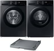 Пральна машина Samsung WW11DG5B2FABLE + З'єднувальна планка SKK-DDX + Сушильна машина DV90CGC2A0ABUA Пральна машина Samsung WW11DG5B2FABLE + З'єднувальна планка SKK-DDX + Сушильна машина DV90CGC2A0ABUA
