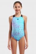 Купальник Arena MULTI COLOURS SWIMSUIT V BACK 009007-509 р.12-13 бірюзовий
