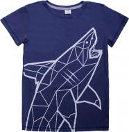Футболка для хлопчика Luna Kids з принтом Shark р.116 темно-синій Футболка для хлопчика Luna Kids з принтом Shark р.116 темно-синій
