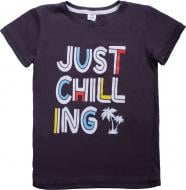 Футболка для мальчика Luna Kids с принтом Jast Chill Ing р.104 серый Футболка для мальчика Luna Kids с принтом Jast Chill Ing р.104 серый