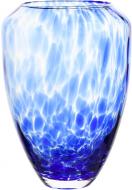Ваза стеклянная Wrzesniak Glassworks Кобаль d21 d32 см 32 см синяя 17-8883