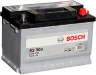 Аккумулятор автомобильный Bosch S3 70Ah 640A 12V «+» справа (0092S30080)