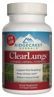 Комплекс для підтримки Легких Рослинна Китайська Формула Clear Lungs RidgeCrest Herbals 120 гелевих капсул