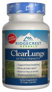 Комплекс для підтримки Легких Екстра Сила Clear Lungs RidgeCrest Herbals 60 гелевих капсул