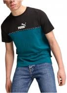 Футболка Puma 67334122 р.S черный с зеленым