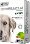 Капли UNiCUM Organic на натуральной основе для отпугивания блох и клещей для собак (4 капсулы) шт.