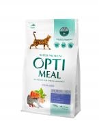 Корм сухой Optimeal для стерилизованных кошек и кастрированных кошек – лосось 1,5 кг