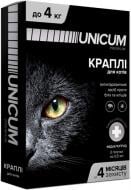 Капли UNiCUM Premium от блох и клещей на холку для котов массой 0-4 кг (UN-004)