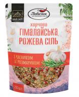 Соль гималайская розовая с чесноком и розмарином крупная 250 г Любисток