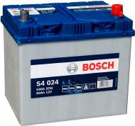Аккумулятор автомобильный Bosch S4 024 60А 12 B 0 092 S40 240 «+» справа
