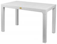 Стол RATTAN обеденный белый 120x70 см белый