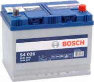 Акумулятор автомобільний Bosch S4 026 70А 12 B 0 092 S40 260 «+» праворуч