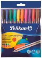 Набор ручек шариковых Pelikan Stick Super Soft Fancy 10 шт.