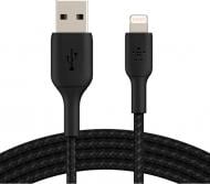 Кабель Belkin USB-A - Lightning BRAIDED 2 м чорний (CAA002BT2MBK)