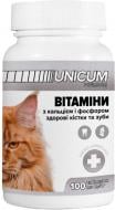 Вітаміни UNiCUM premium для кішок здорова зуби і кістки 100 табл UN-011