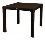 Стол RATTAN кофейный коричневый 90x90 см коричневый
