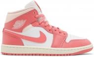 Кроссовки женские демисезонные Jordan AIR 1 MID BQ6472-186 р.40 розовые