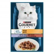 Корм влажный для котов Gourmet by Purina Perle с телятиной и уткой 85 г