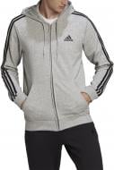 Джемпер Adidas M 3S FT FZ HD GK9034 р. 2XL серый
