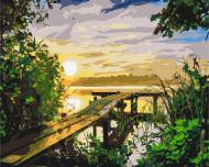 Картина по номерам Закат на реке BS40457 40x50 см Brushme