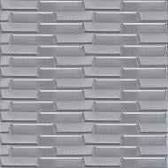 3D-панель из ПП самоклеющаяся Sticker Wall серая 700x770x5 мм SW-00000217