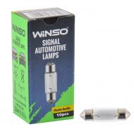 Автолампа накаливания WINSO 12V C10W 10W SV8.5 T11x37 10 шт. (713190)