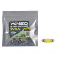 Автолампа накаливания WINSO 12V COB SV8.5 T11x36 1LED 56LM white 10 шт. (127200)