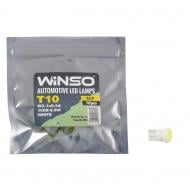 Автолампа накаливания WINSO 12V COB T10 W2.1x9.5d 1LED 48LM white 10 шт. (127130)