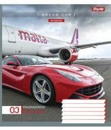 Тетрадь школьная 60 листов линия 1В Dream Car (763665) 1 вересня