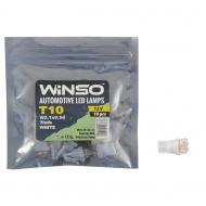 Автолампа накаливания WINSO 12V FLUX T10 W2.1x9.5d 7LEDS white 10 шт. (127670)